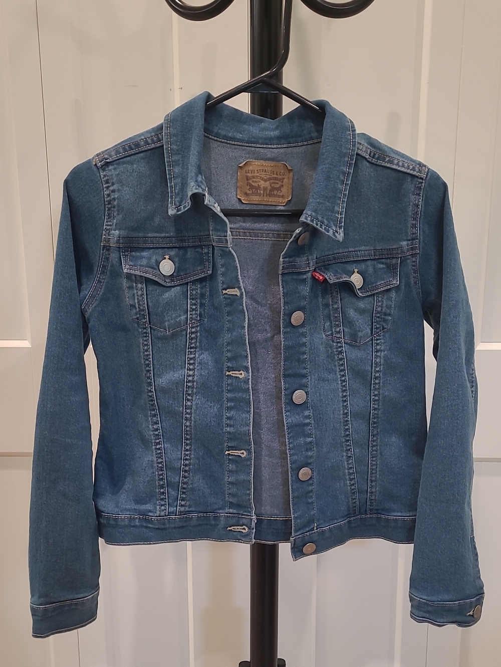 Levi's Kid's Medium Blue Denim Trucker Jacket Size 10/12